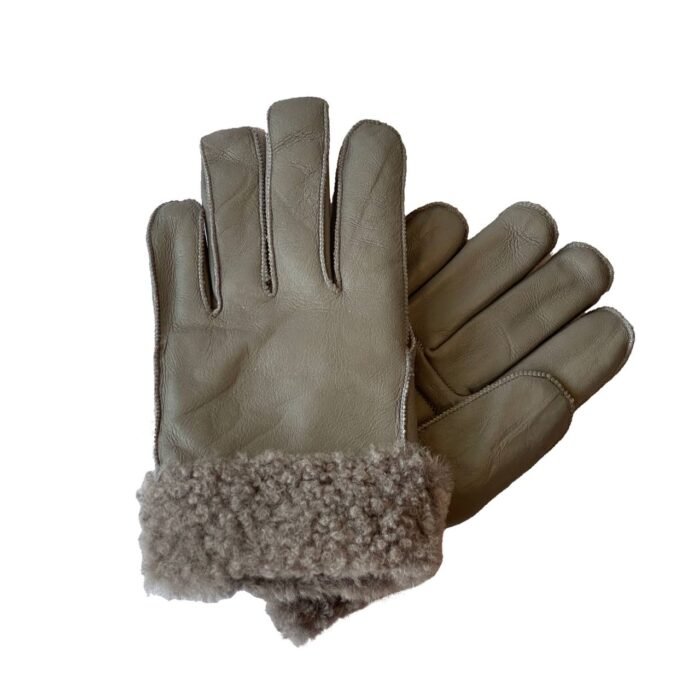 Gray Leather Gloves