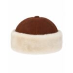 Winter Leather Beanie Skull Hat