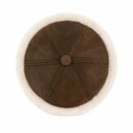 Winter Leather Beanie Hat Docker Hat Skull Hat