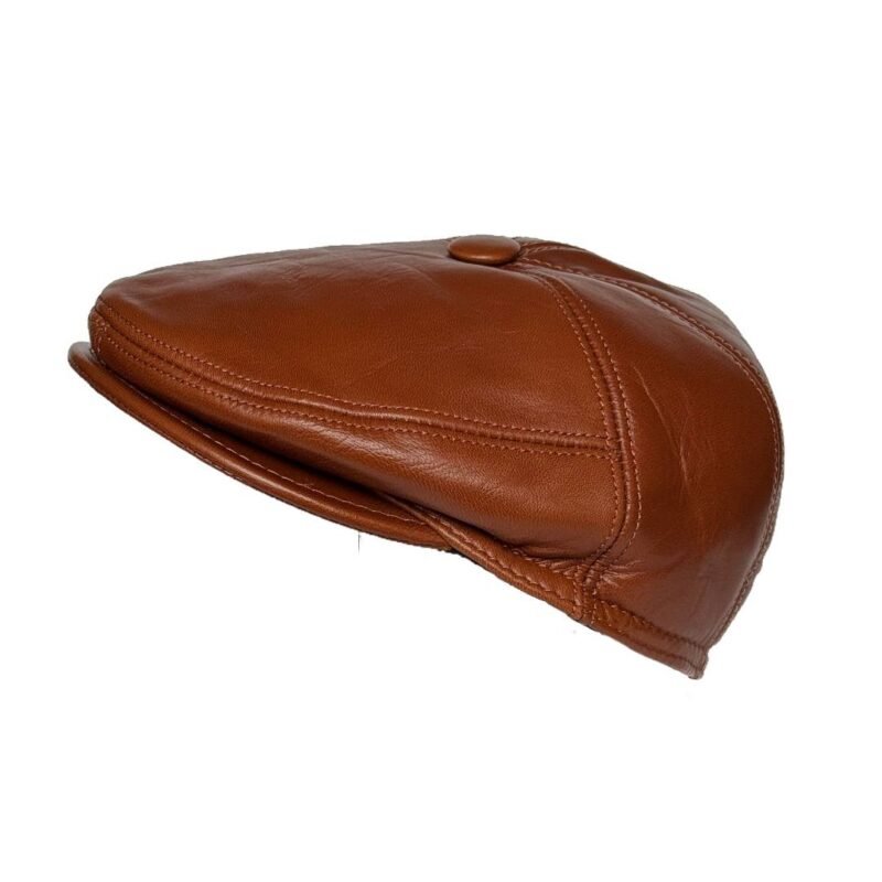 Sheepskin Newsboy Cap