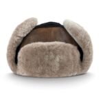 Best-selling genuine shearling aviator trapper hat – warm fur-lined ushanka for men & women winter wear