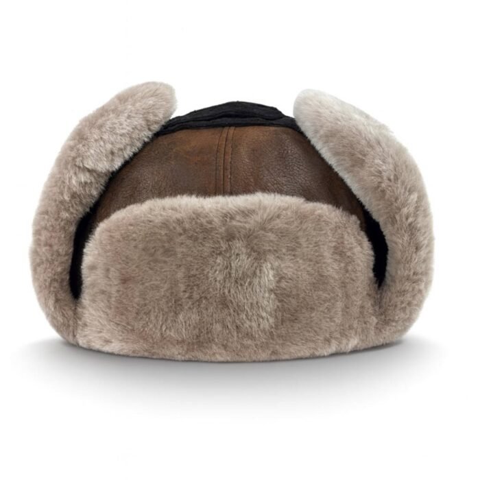 Best-selling genuine shearling aviator trapper hat – warm fur-lined ushanka for men & women winter wear