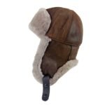 Best-selling genuine shearling aviator trapper hat – warm fur-lined ushanka for men & women winter wear
