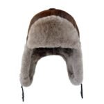 Top-rated shearling aviator hat made from real sheepskin leather. Designed for warmth, comfort, and durability. Perfect for fast shipping in winter season.
