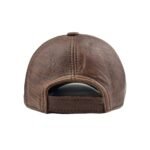 Men’s Genuine Leather Baseball Cap – Adjustable Lambskin Hat