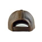 Unisex Genuine Leather Baseball Cap – Adjustable Red Lambskin Hat