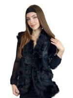 Warm shearling wool vest cozy unisex sheepskin gilet