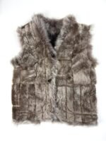 Real sheepskin vest lightweight warm winter gilet