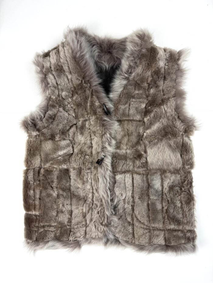 Real sheepskin vest lightweight warm winter gilet