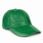 Spring green genuine leather St. Patrick’s Day baseball cap for men