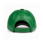 Spring green genuine leather St. Patrick’s Day baseball cap for men