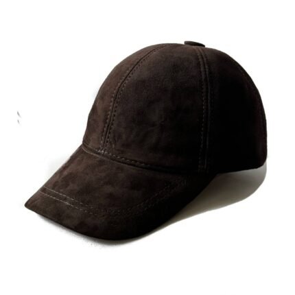 Dark Brown Suede Ball Cap