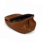 Brown Genuine Leather Flat Cap for Men – Handmade Driving Cap