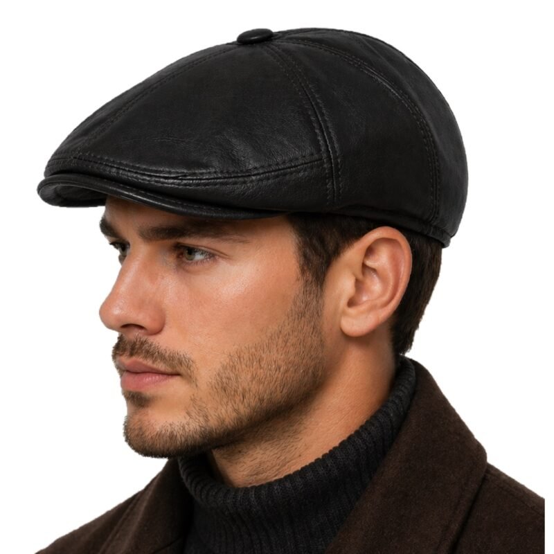 Handmade genuine leather caps crafted for timeless style and everyday comfort.